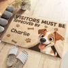 Custom Home Decor Decorative Mat - Personalized Birthday Gifts For Dog Lovers, Dog Dad And Mom - All Guests Must Love Dogs