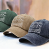 Custom Vintage Washed Denim Baseball Cap - Personalized Birthday Gifts For Brother - Always A Brother