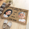 Custom Home Decor Decorative Mat - Personalized Anniversary Wedding Gifts For Husband And Wife, Him And Her - This Is Our Happy Place