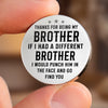 Personalised Pocket Hug Token - Birthday Gifts For Brother, Siblings - Side By Side Since Childhood