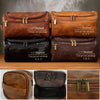 Personalised Leather Toiletry Bag – Birthday Gift for Husband – For the Man I Love
