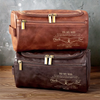 Personalised Leather Toiletry Bag – Birthday Gift for Son – Carry Confidence Wherever You Go