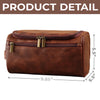 Personalised Leather Toiletry Bag – Birthday Gift for Dad or Grandpa – Generations Bound by Care