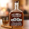 Personalised Whisky Bottle – Birthday Gift for Brother – Side by Side Since Day One