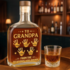 Personalised Whisky Bottle – Birthday Gift for Dad or Grandpa – Dad and Grandpa Forever