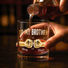 Personalised Whisky Glass – Birthday Gift for Brother – Brothers Built by Shared Memories