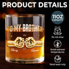 Personalised Whisky Glass – Birthday Gift for Brother – Brothers Built by Shared Memories