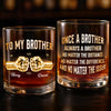 Personalised Whisky Glass – Birthday Gift for Brother – Brothers Built by Shared Memories