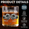 Personalised Whisky Glass – Birthday Gift for Brother – A Sip of Brotherhood