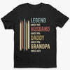 Personalised Unisex T-Shirt – Birthday Gift for Dad, Grandpa or Husband – Old Enough to Be Legendary