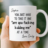 Personalised Coworker Mug – Birthday Gift for Coworker or Work Bestie – We Make Workdays Feel Better