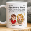 Personalised Best Friend Mug – Birthday Gift for Best Friend, Sister or BFF – Life Hits Better with You