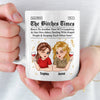 Personalised Best Friend Mug – Birthday Gift for Best Friend, Sister or BFF – Life Hits Better with You