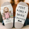 Personalised Crew Socks – Gift for Book Lovers or Readers – Living My Best Book Life