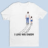 Personalised Unisex T-Shirt – Father’s Day & Birthday Gift for Dad, Grandad – You’ll Never Walk Alone