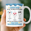 Personalised Dad Mug – Father’s Day or Birthday Gift for Dad – So Glad to Be Your Kids