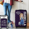 Personalised Luggage Cover – Summer Holiday Gift for Travel Lovers – Go Where Your Heart Feels Alive