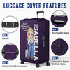 Personalised Luggage Cover – Summer Holiday Gift for Travel Lovers – Go Where Your Heart Feels Alive