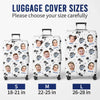 Personalised Photo Luggage Cover – Summer Holiday Gift for Travel Lovers – Making Memories One Trip At A Time