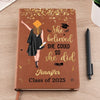 Personalised Leather Journal – Graduation Gift for Brother or Sister – Watch Me Write My Next Chapter
