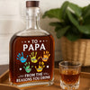 Personalised Whisky Bottle – Father’s Day Gift for Dad or Grandpa – To My First And Forever Hero