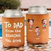 Personalised Photo Leather Can Cooler – Gift for Dad – Cheers To Chaos