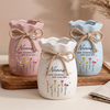 Personalised Ribbon Flower Vase – Gift for Mum or Grandma, Mother’s Day or Birthday – You Make Life Beautiful