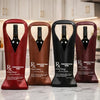 Personalised Leather Wine Bag – Funny Gift for Friends, Family or Coworkers – Sip Happens