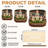 Personalised 2-Layer Wooden Plaque – Father’s Day & Birthday Gift for Dad, Grandpa – Our Favourite Player Calls Us Family
