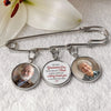 Personalised Photo Charm Lapel Pin – Meaningful Memorial or Graduation Gift – Graduating With You in My Heart