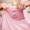 Personalised Inside Neck Print T-Shirt – Gifts For Dad – You Are My World To Me