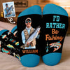 Personalised Crew Socks – Gift for Fisherman – Professional Line Caster