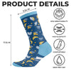 Personalised Crew Socks – Birthday Gift for Friends, Family or Yourself – You Deserve Warm Toes