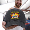 Personalised Vintage Washed Denim Cap – Birthday Gift for Dog Lovers or Dog Mum and Dad – People Kinda Suck Sometimes