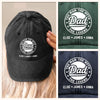 Personalised Vintage Washed Denim Cap – Father's Day Gifts for Dad, Grandpa – Dad Is A Legend