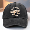 Personalised Vintage Washed Denim Cap – Father's Day Gifts for Dad, Grandpa – Best Dad Ever Forever