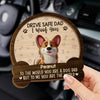 Personalized Car Visor Clip - Gift For Dog Owners, Dog Lovers, Dog Dad - Drive Safe I Woof You