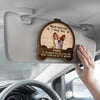 Personalized Car Visor Clip - Gift For Dog Owners, Dog Lovers, Dog Dad - Drive Safe I Woof You