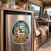 Personalised Door Magnet - Anniversary Wedding Camping Gifts for Couples Custom Door Magnet - Home Is Wherever We Park It