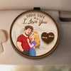 Personalised Car Visor Clip - Anniversary Wedding Gifts For Couple - Our Love Keeps Blooming