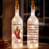 Personalised Bottle Lamp - Graduation Gift for Family, Siblings, Brother or Sister - Dream Big, Graduate Bigger