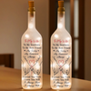 Personalised Bottle Lamp - Anniversary Wedding Gifts For Couple - Our Love Glows Forever