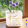 Personalised Glass Everlasting Tulips – Mother’s Day Gifts for Daughter – My Forever Love