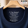 Personalised Inside Neck Print T-Shirt - Anniversary Wedding Gifts For Couple - Love Grows Stronger Together