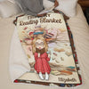 Personalised Blanket - Book Lover Gifts For Readers, Bookworms - This Is My Reading Blanket