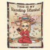 Personalised Blanket - Book Lover Gifts For Readers, Bookworms - Books, Blankets, and Me