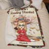 Personalised Blanket - Book Lover Gifts For Readers, Bookworms - Books, Blankets, and Me