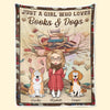 Personalised Blanket - Book Lover Gifts For Readers, Pet Owners, Pet Lovers - My Cosy Reading Blanket