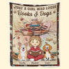 Personalised Blanket - Book Lover Gifts For Readers, Pet Owners, Pet Lovers - My Cosy Reading Blanket