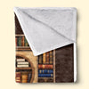 Personalised Blanket - Book Lover Gifts For Readers, Bookworms - For Cosy Reading Moments